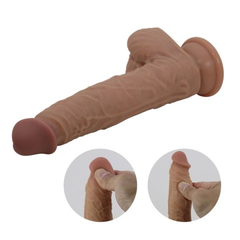 PRETTY LOVE - Jonathan 8,3'' Light Brown, 3 vibration functions Thrusting Wireless remote control