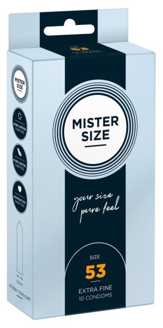 Mister Size 53mm pack of 10