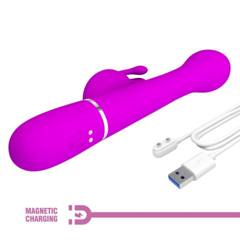 WIBRATOR - Dejon Twinkled Tenderness Purple, 7 vibration functions 4 thrusting settings 4 rotation functions