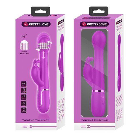 PRETTY LOVE - Dejon Twinkled Tenderness Purple, 7 vibration functions 4 thrusting settings 4 rotation functions