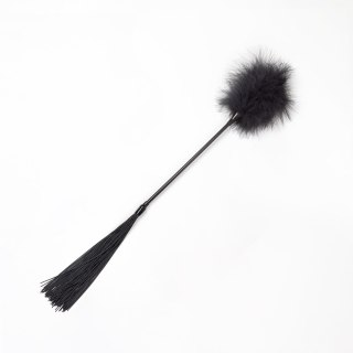 BLACK FEATHER TICKLER & WHIP