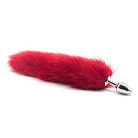 Plug, korek analny anale con coda Long Fox Tail rossa