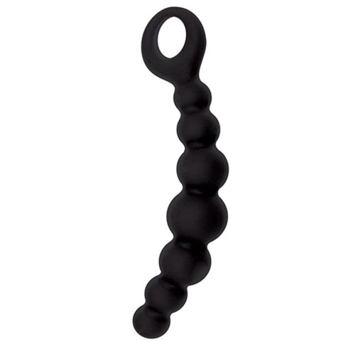 Plug, korek analny/kulki-FALLO ANALE CATERPILL-ASS SILICONE BLACK