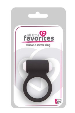 ALL TIME FAVORITES SILICONE STIMU-RING BLACK