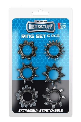 MENZSTUFF 6PC STRETCHEABLE RING SET