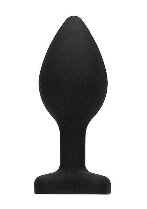 Diamond Heart Butt Plug, korek analny - Large - Black