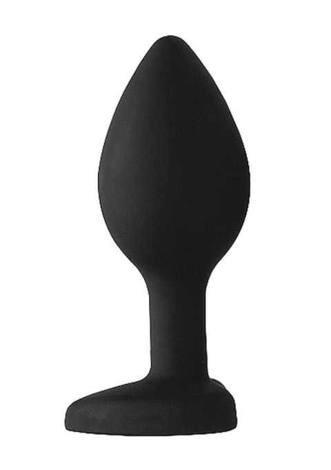 Diamond Heart Butt Plug, korek analny - Large - Black