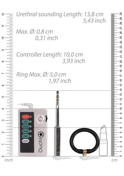 E-stim Urethral Sounding Set - Small - Silver