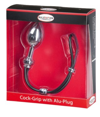 MALESATION Cock-Grip with Alu-Plug large, chrome