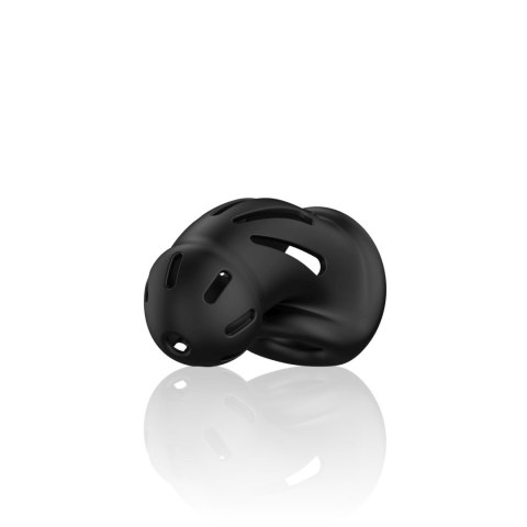 Model 27 - Ultra Soft Silicone Chastity Cage - Black