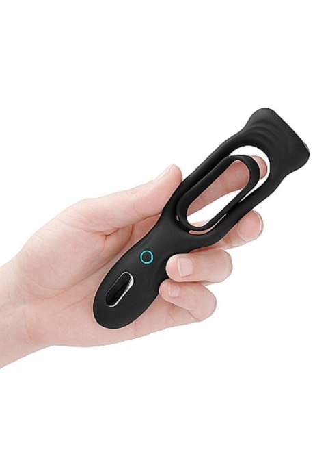 N0. 88 - Vibrating Rechargeable Cock Ring - Black