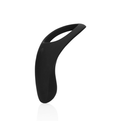 Pointed Vibrating Cock Ring - Licorice Black