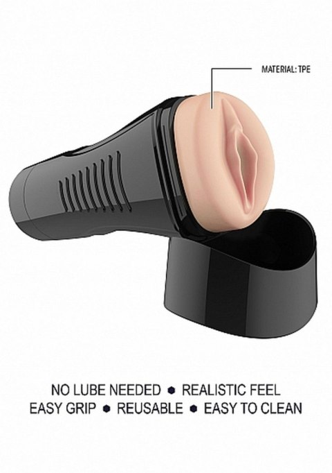 Self Lubrication Easy Grip Masturbator XL Vaginal - Flesh