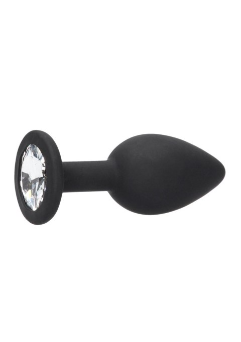 Silicone Butt Plug, korek analny with Removable Jewel