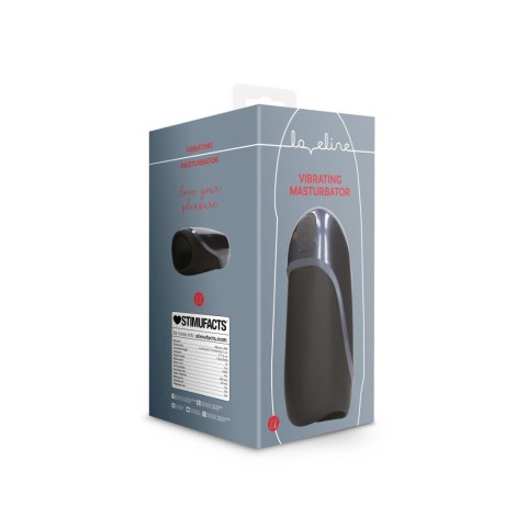 Vibrating Masturbator Sleeve - Licorice Black