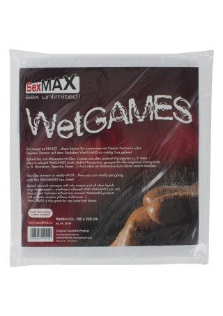 BDSM-SexMAX WetGAMES Sex sheet, 180 x 220 cm, white