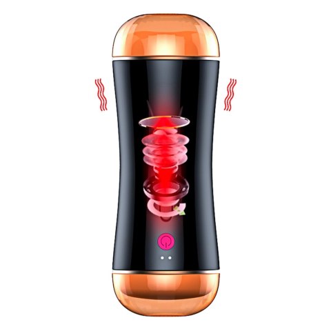 Masturbator-Vibrating Masturbation Cup USB 10 function + Interactive Function / Double Ends