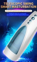 Masturbator-Vibrating, Rotating and Flashing Masturbation USB 10+10 Function / Talk Mode