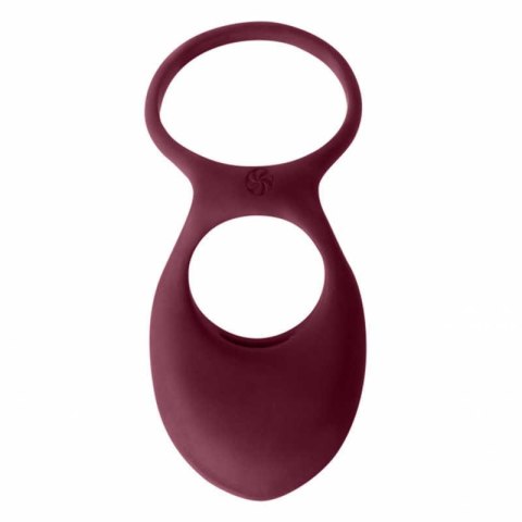 Pierścień- Vibrating Double Cockring Daydream Wine Red