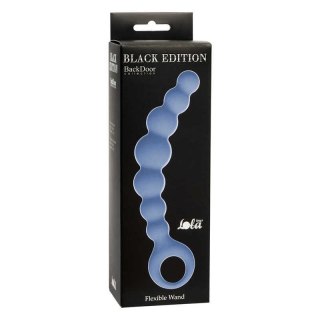 Plug, korek analny-Anal Beards Flexible Wand Blue