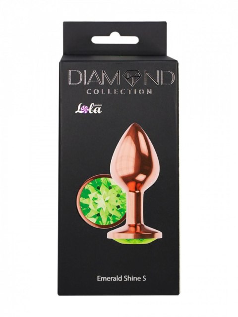 Plug, korek analny-Butt Plug, korek analny Diamond Emerald Shine S Rose Gold Plug, korek analny-Butt Plug, korek analny Diamond Emerald Shine S Rose Gold