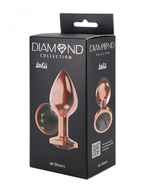 Plug-Butt Plug Diamond Jet Shine L Rose Gold