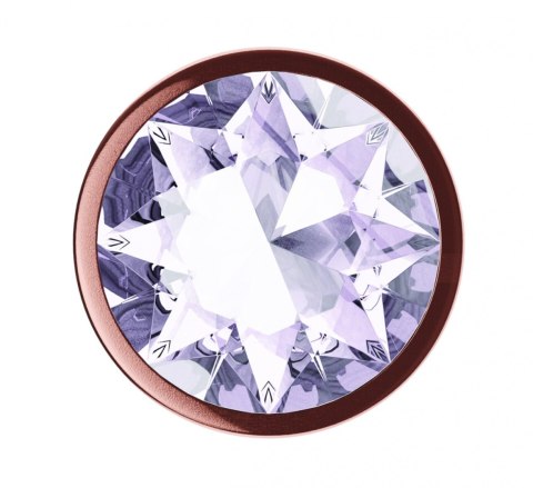 Plug-Butt Plug Diamond Moonstone Shine L Rose Gold