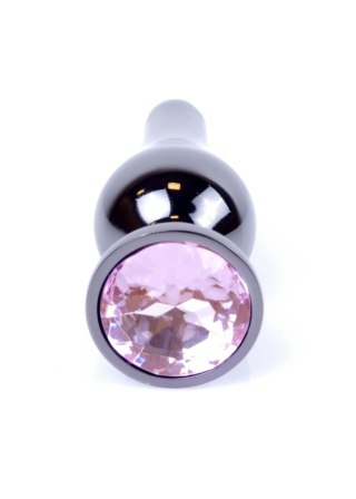 Plug, korek analny, Korek analny-Jewellery Dark Silver BUTT plug, korek analny- Rose
