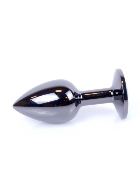 Plug, korek analny, Korek analny-Jewellery Dark Silver plug, korek analny- Dark Blue Plug, korek analny, Korek analny-Jewellery Dark Silver plug, korek analny- Dark Blue