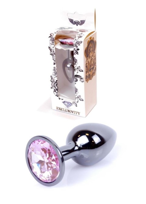 Plug, korek analny, Korek analny-Jewellery Dark Silver plug, korek analny- Rose Plug, korek analny, Korek analny-Jewellery Dark Silver plug, korek analny- Rose