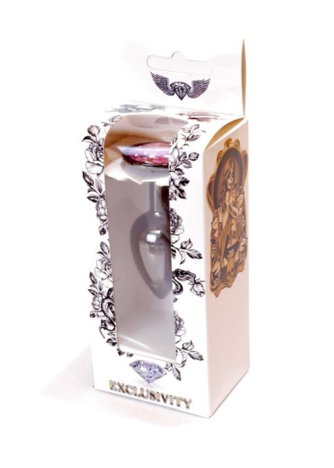 Plug, korek analny, Korek analny-Jewellery Dark Silver plug, korek analny- Rose Plug, korek analny, Korek analny-Jewellery Dark Silver plug, korek analny- Rose