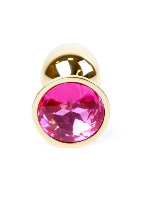 Plug, Korek analny-Jewellery Gold PLUG- Pink