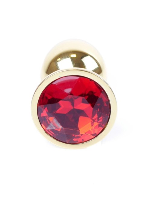 Plug, korek analny, Korek analny-Jewellery Gold plug, korek analny- Red Plug, korek analny, Korek analny-Jewellery Gold plug, korek analny- Red