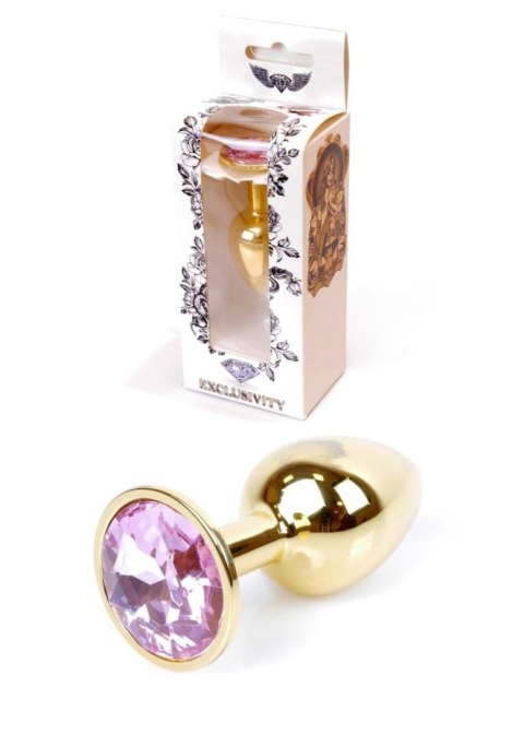 Plug, Korek analny-Jewellery Gold PLUG- Rose