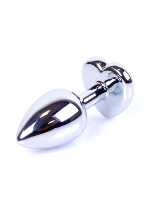Plug, korek analny, Korek analny-Jewellery Silver Heart plug, korek analny- Pink Plug, korek analny, Korek analny-Jewellery Silver Heart plug, korek analny- Pink