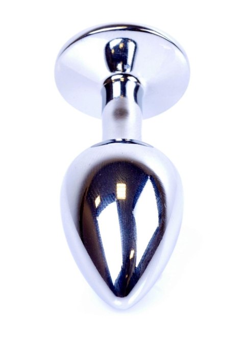 Plug, Korek analny-Jewellery Silver PLUG- Dark Blue