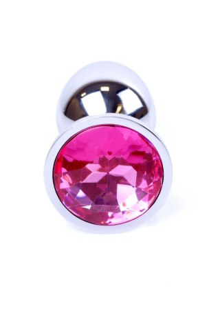 Plug, Korek analny-Jewellery Silver PLUG- Pink