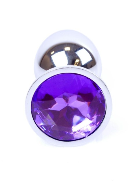 Plug, korek analny, Korek analny-Jewellery Silver plug, korek analny- Purple Plug, korek analny, Korek analny-Jewellery Silver plug, korek analny- Purple