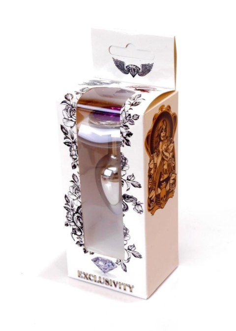 Plug, korek analny, Korek analny-Jewellery Silver plug, korek analny- Purple Plug, korek analny, Korek analny-Jewellery Silver plug, korek analny- Purple