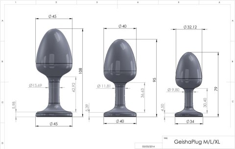 GEISHA plug, korek analny DIAMOND M