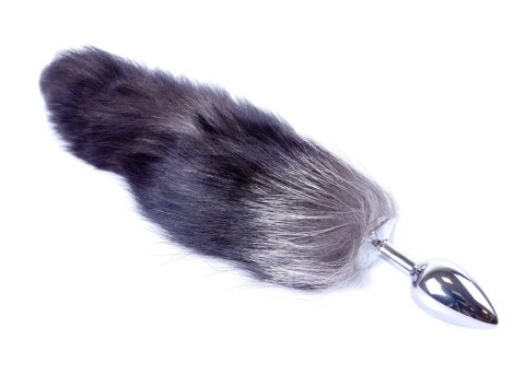 Plug, korek analny-Fox TAIL- Black XXL