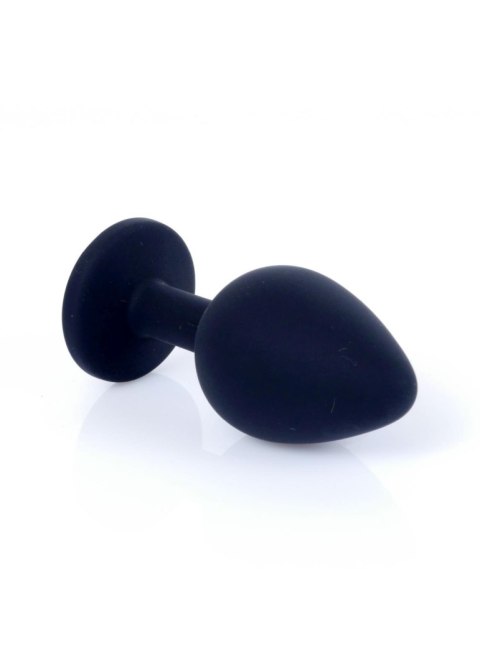 Plug, korek analny, Korek analny-Jewellery Black Silicon plug, korek analny Medium- Pink Diamond Plug, korek analny, Korek analny-Jewellery Black Silicon plug, korek analny Medium- Pink Diamond