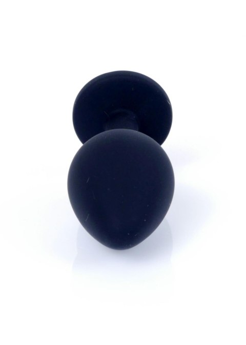 Plug, korek analny, Korek analny-Jewellery Black Silicon plug, korek analny Medium- Pink Diamond Plug, korek analny, Korek analny-Jewellery Black Silicon plug, korek analny Medium- Pink Diamond