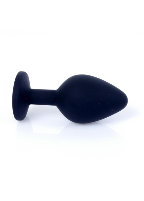 Plug, korek analny, Korek analny-Jewellery Black Silicon plug, korek analny Medium- Pink Diamond Plug, korek analny, Korek analny-Jewellery Black Silicon plug, korek analny Medium- Pink Diamond
