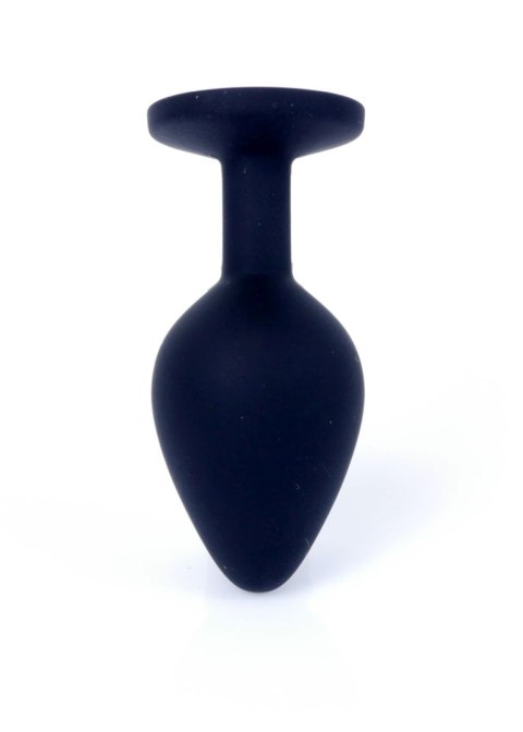 Plug, korek analny, Korek analny-Jewellery Black Silicon plug, korek analny Medium- Pink Diamond Plug, korek analny, Korek analny-Jewellery Black Silicon plug, korek analny Medium- Pink Diamond