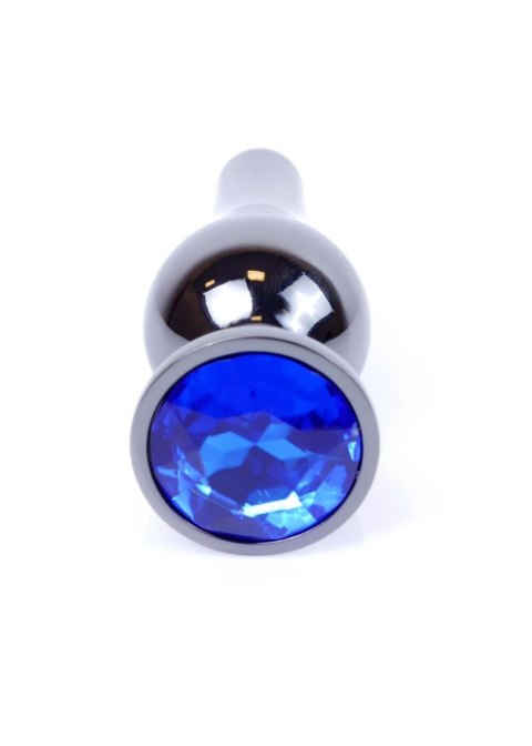 Plug, korek analny, Korek analny-Jewellery Dark Silver BUTT plug, korek analny- Dark Blue Plug, korek analny, Korek analny-Jewellery Dark Silver BUTT plug, korek analny- Dark Blue