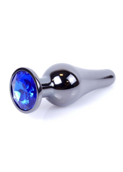 Plug, korek analny, Korek analny-Jewellery Dark Silver BUTT plug, korek analny- Dark Blue Plug, korek analny, Korek analny-Jewellery Dark Silver BUTT plug, korek analny- Dark Blue