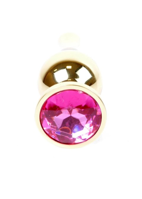 Plug, korek analny, Korek analny-Jewellery Gold BUTT plug, korek analny- Pink Plug, korek analny, Korek analny-Jewellery Gold BUTT plug, korek analny- Pink