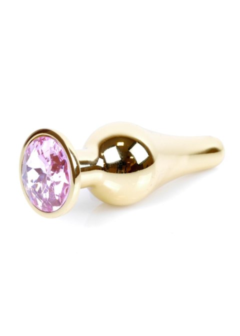 Plug, Korek analny-Jewellery Gold BUTT PLUG- Rose