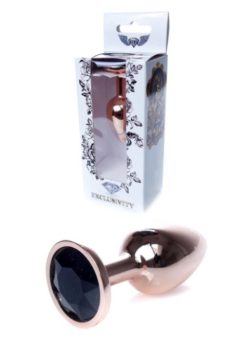 Plug, korek analny, Korek analny-Jewellery Red Gold plug, korek analny- Black Plug, korek analny, Korek analny-Jewellery Red Gold plug, korek analny- Black